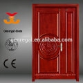 Natural Veneer Interior Position Double Leaf Wood Door